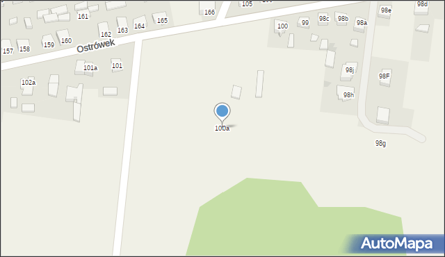 Ostrówek, Ostrówek, 100a, mapa Ostrówek