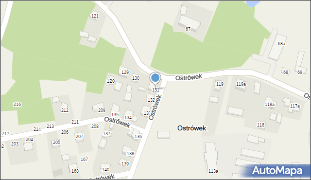 Ostrówek, Ostrówek, 131, mapa Ostrówek