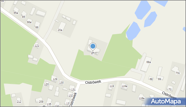 Ostrówek, Ostrówek, 67, mapa Ostrówek