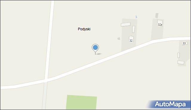 Ostrówek Podyski, Ostrówek Podyski, 32b, mapa Ostrówek Podyski