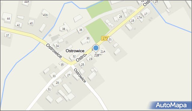 Ostrowice, Ostrowice, 21B, mapa Ostrowice