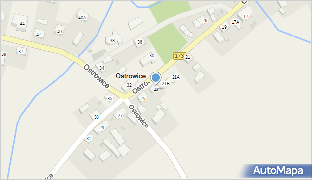 Ostrowice, Ostrowice, 23, mapa Ostrowice