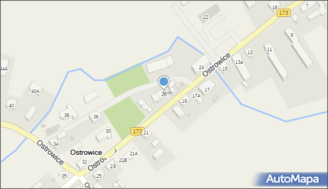 Ostrowice, Ostrowice, 26, mapa Ostrowice