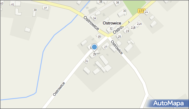 Ostrowice, Ostrowice, 29, mapa Ostrowice