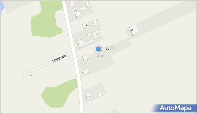 Ostrówiec, Ostrówiec, 1B, mapa Ostrówiec