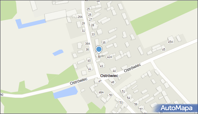 Ostrówiec, Ostrówiec, 39, mapa Ostrówiec