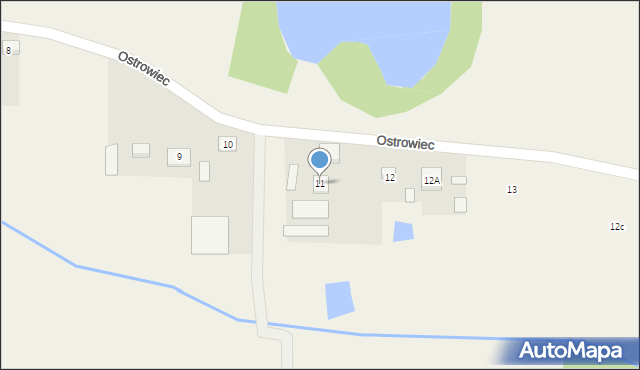 Ostrowiec, Ostrowiec, 11, mapa Ostrowiec