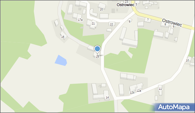 Ostrowiec, Ostrowiec, 15, mapa Ostrowiec