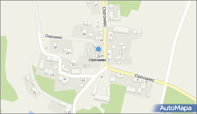 Ostrowiec, Ostrowiec, 23, mapa Ostrowiec