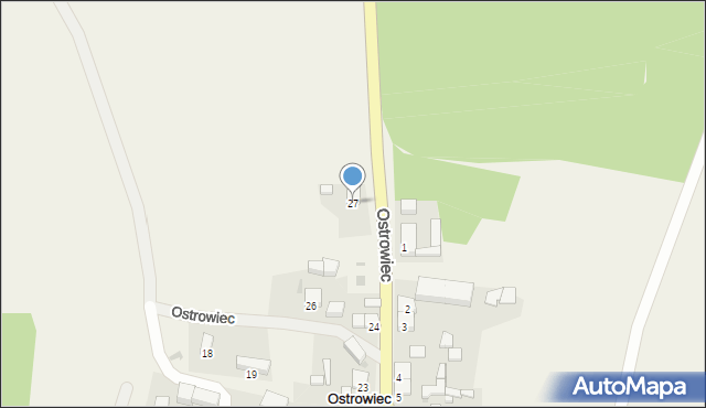 Ostrowiec, Ostrowiec, 27, mapa Ostrowiec