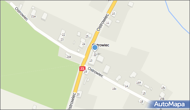 Ostrowiec, Ostrowiec, 12, mapa Ostrowiec