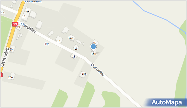 Ostrowiec, Ostrowiec, 15B, mapa Ostrowiec