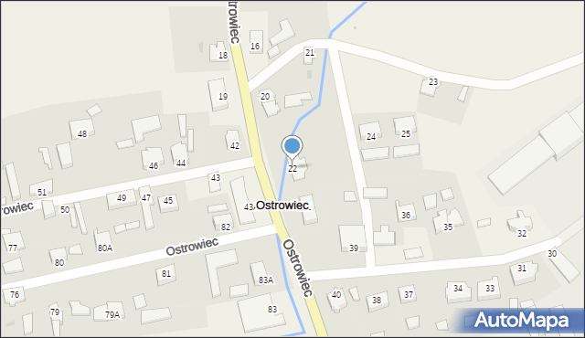 Ostrowiec, Ostrowiec, 22, mapa Ostrowiec