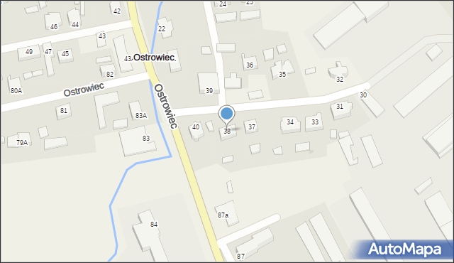 Ostrowiec, Ostrowiec, 38, mapa Ostrowiec