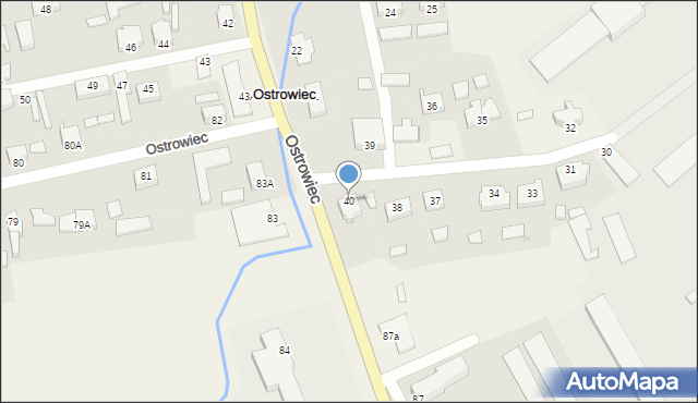 Ostrowiec, Ostrowiec, 40, mapa Ostrowiec
