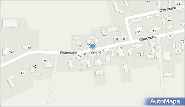 Ostrowiec, Ostrowiec, 68, mapa Ostrowiec