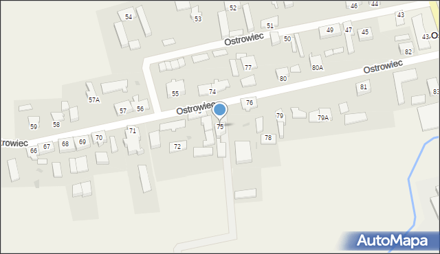 Ostrowiec, Ostrowiec, 75, mapa Ostrowiec