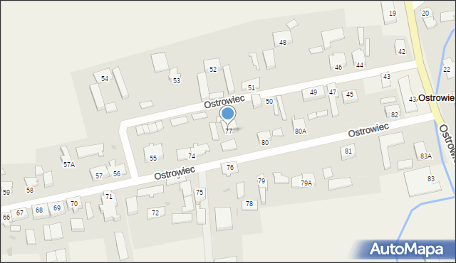 Ostrowiec, Ostrowiec, 77, mapa Ostrowiec