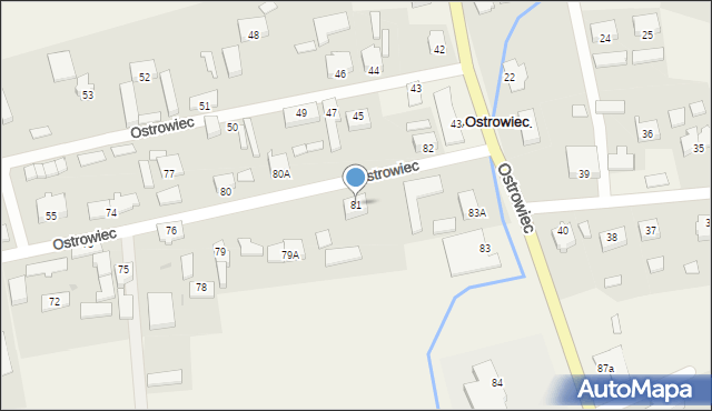 Ostrowiec, Ostrowiec, 81, mapa Ostrowiec