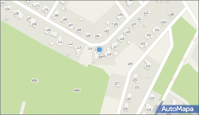 Ostrowiec, Ostrowiec, 115, mapa Ostrowiec