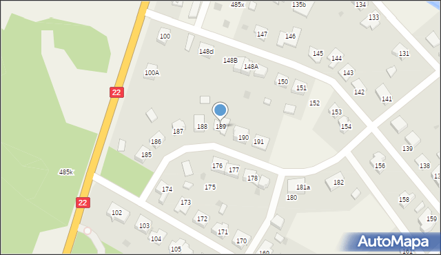 Ostrowiec, Ostrowiec, 189, mapa Ostrowiec