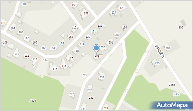 Ostrowiec, Ostrowiec, 203, mapa Ostrowiec