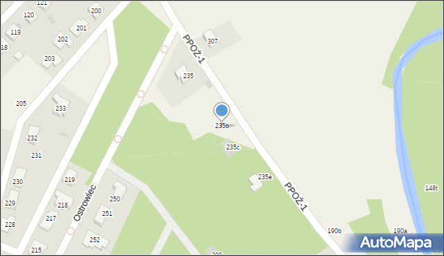 Ostrowiec, Ostrowiec, 235b, mapa Ostrowiec