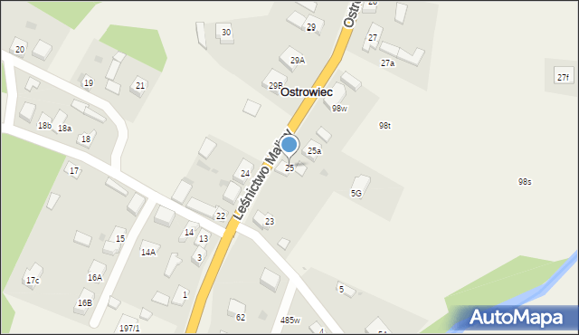 Ostrowiec, Ostrowiec, 25, mapa Ostrowiec