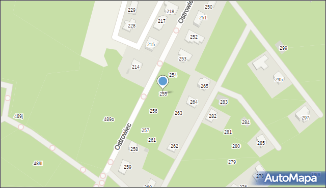 Ostrowiec, Ostrowiec, 255, mapa Ostrowiec