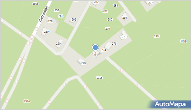Ostrowiec, Ostrowiec, 271, mapa Ostrowiec