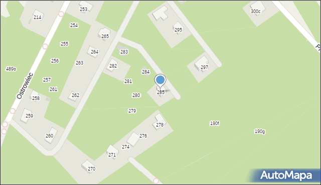 Ostrowiec, Ostrowiec, 285, mapa Ostrowiec