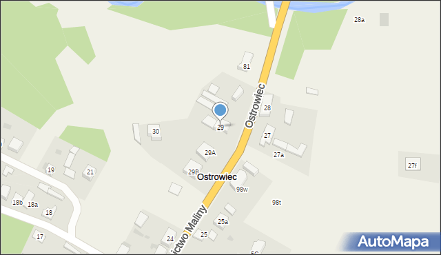Ostrowiec, Ostrowiec, 29, mapa Ostrowiec