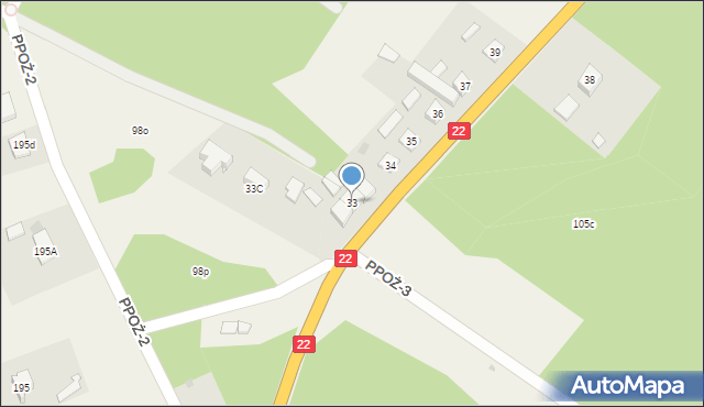 Ostrowiec, Ostrowiec, 33, mapa Ostrowiec