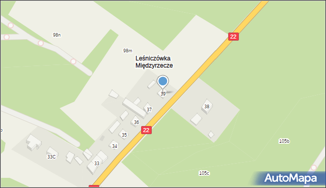 Ostrowiec, Ostrowiec, 39, mapa Ostrowiec