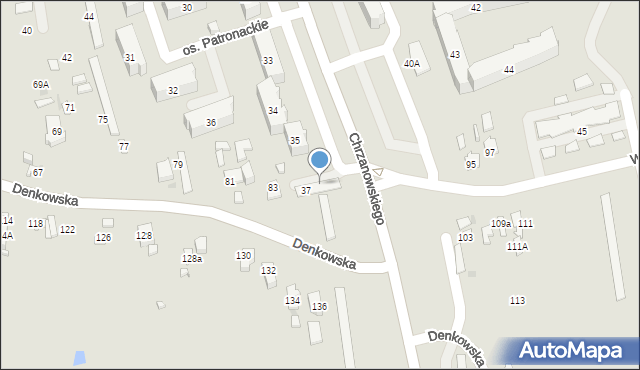 Ostrowiec Świętokrzyski, Osiedle Patronackie, 37, mapa Ostrowiec Świętokrzyski