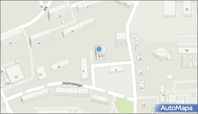Ostrowiec Świętokrzyski, Osiedle Pułanki, 8, mapa Ostrowiec Świętokrzyski