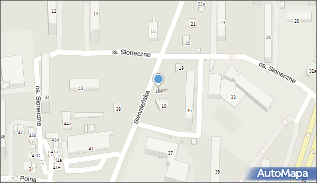 Ostrowiec Świętokrzyski, Osiedle Słoneczne, 18A, mapa Ostrowiec Świętokrzyski