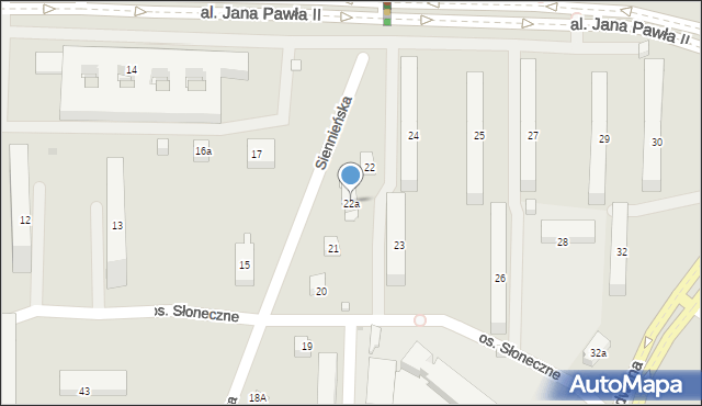 Ostrowiec Świętokrzyski, Osiedle Słoneczne, 22a, mapa Ostrowiec Świętokrzyski
