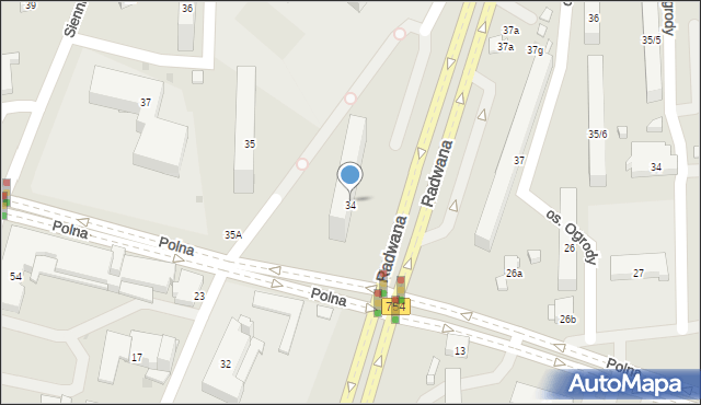 Ostrowiec Świętokrzyski, Osiedle Słoneczne, 34, mapa Ostrowiec Świętokrzyski