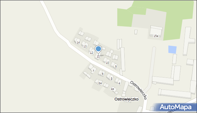 Ostrowieczko, Ostrowieczko, 11, mapa Ostrowieczko