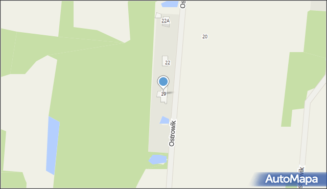 Ostrowik, Ostrowik, 19, mapa Ostrowik
