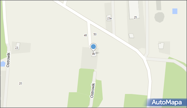 Ostrowik, Ostrowik, 9b, mapa Ostrowik