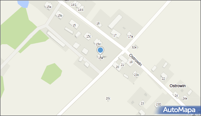 Ostrowin, Ostrowin, 15e, mapa Ostrowin
