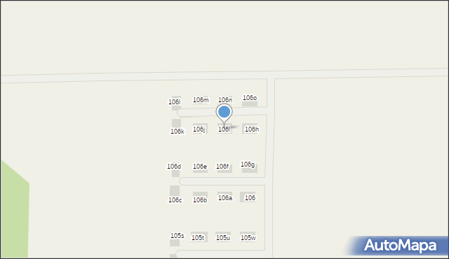 Ostrowina, Ostrowina, 106i, mapa Ostrowina