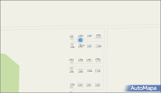 Ostrowina, Ostrowina, 106j, mapa Ostrowina