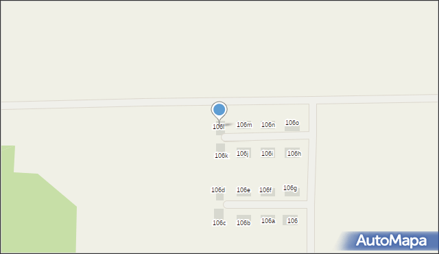 Ostrowina, Ostrowina, 106l, mapa Ostrowina