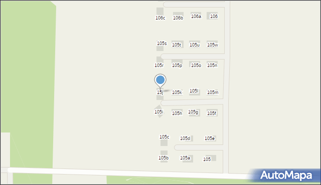 Ostrowina, Ostrowina, 15j, mapa Ostrowina