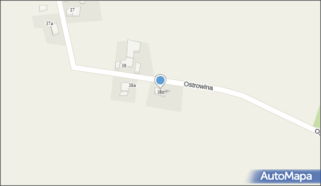 Ostrowina, Ostrowina, 38b, mapa Ostrowina