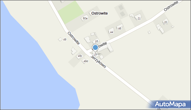 Ostrowite, Ostrowite, 17, mapa Ostrowite