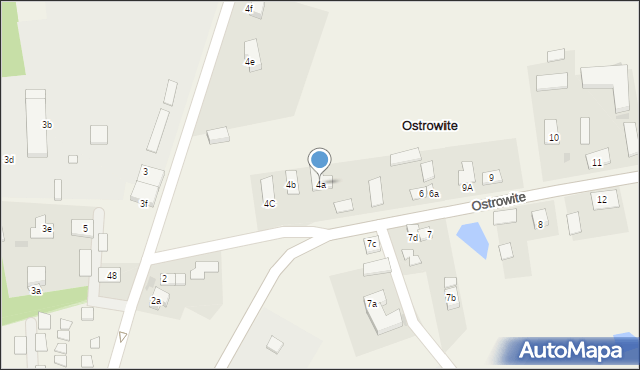 Ostrowite, Ostrowite, 4a, mapa Ostrowite